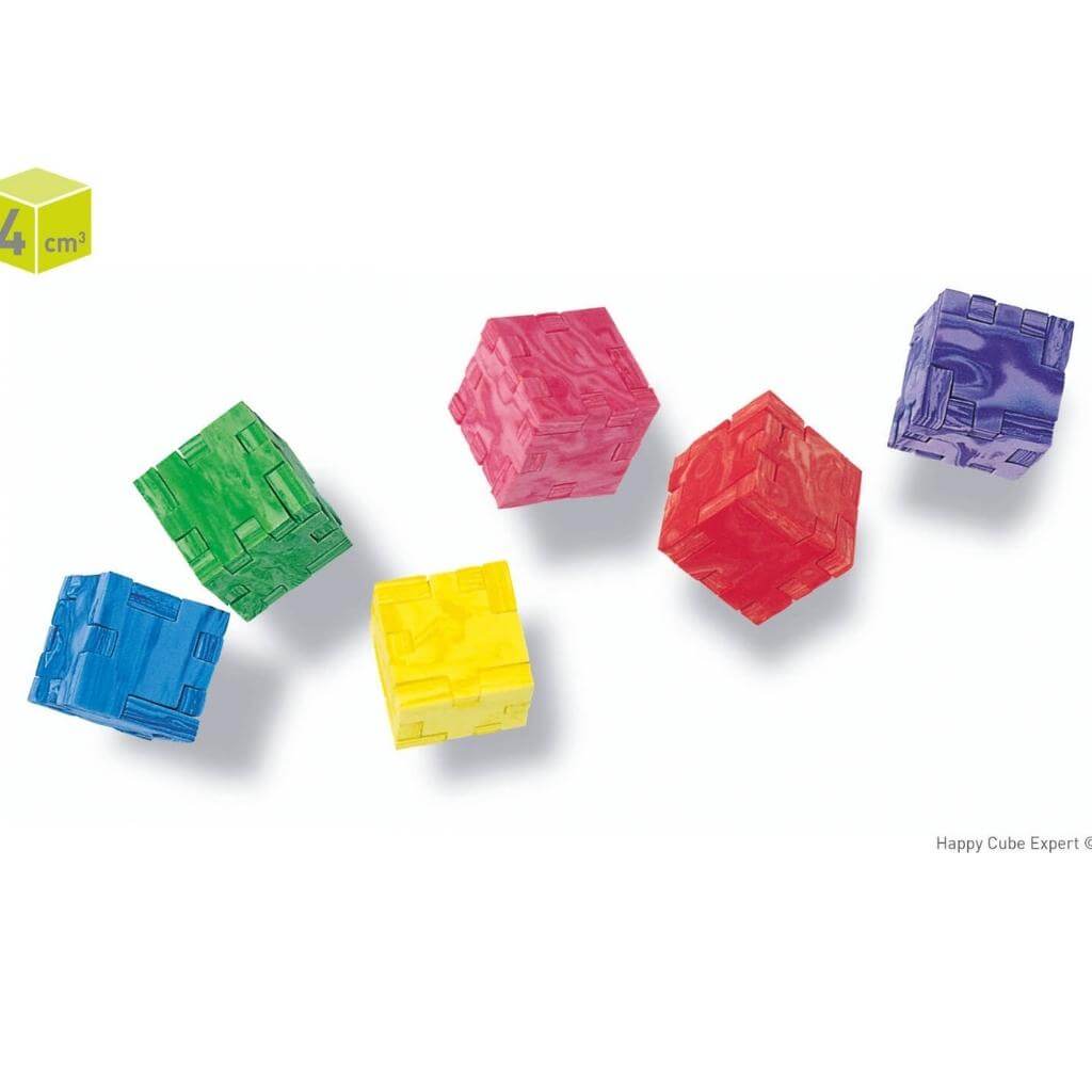 Assorted color cube puzzles