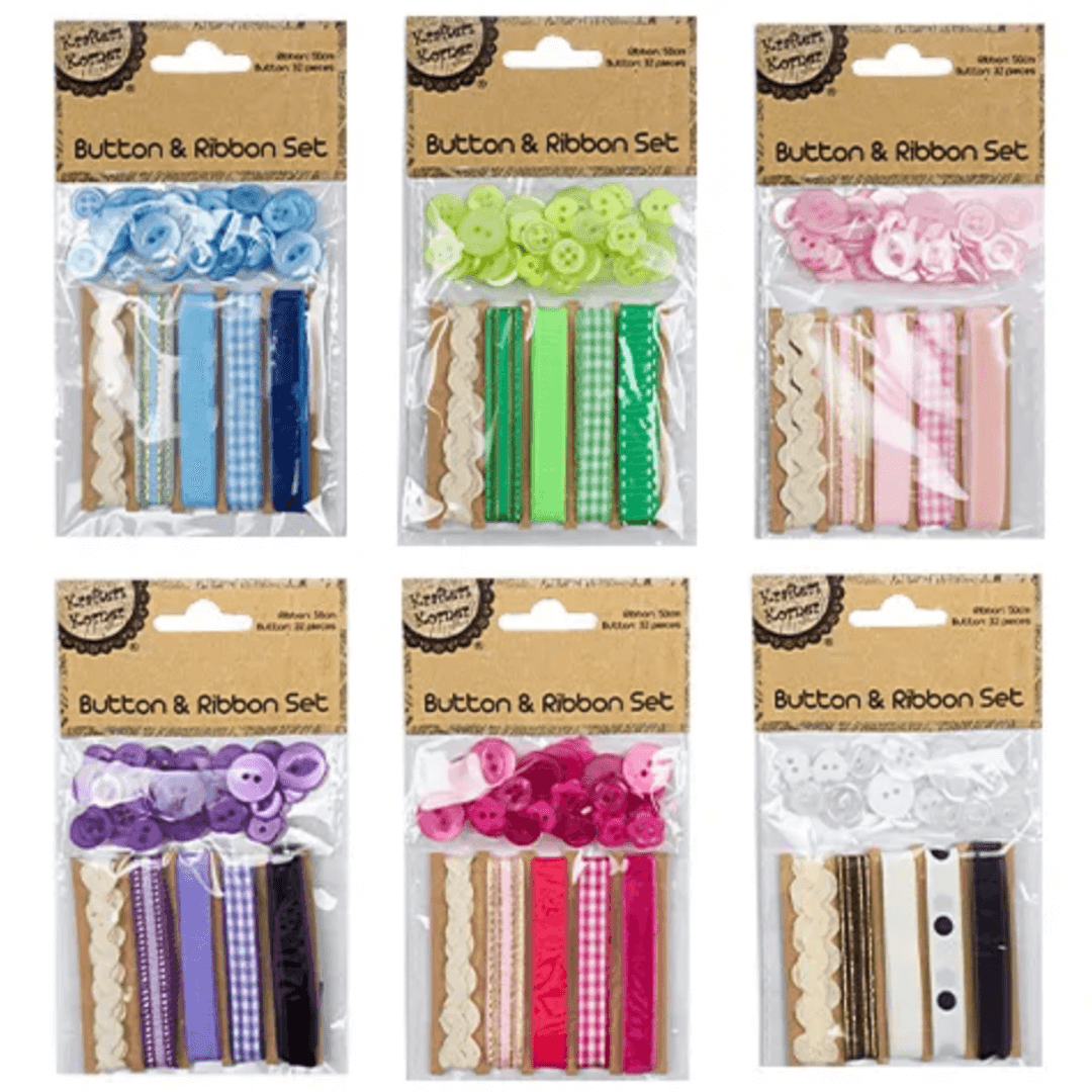 Button & Ribbon Set