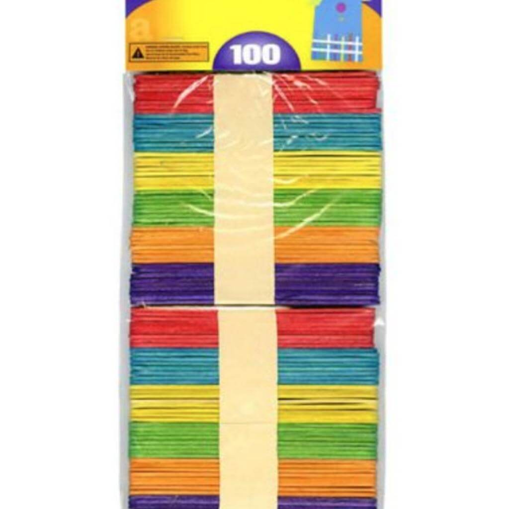 Coloured Craft Sticks