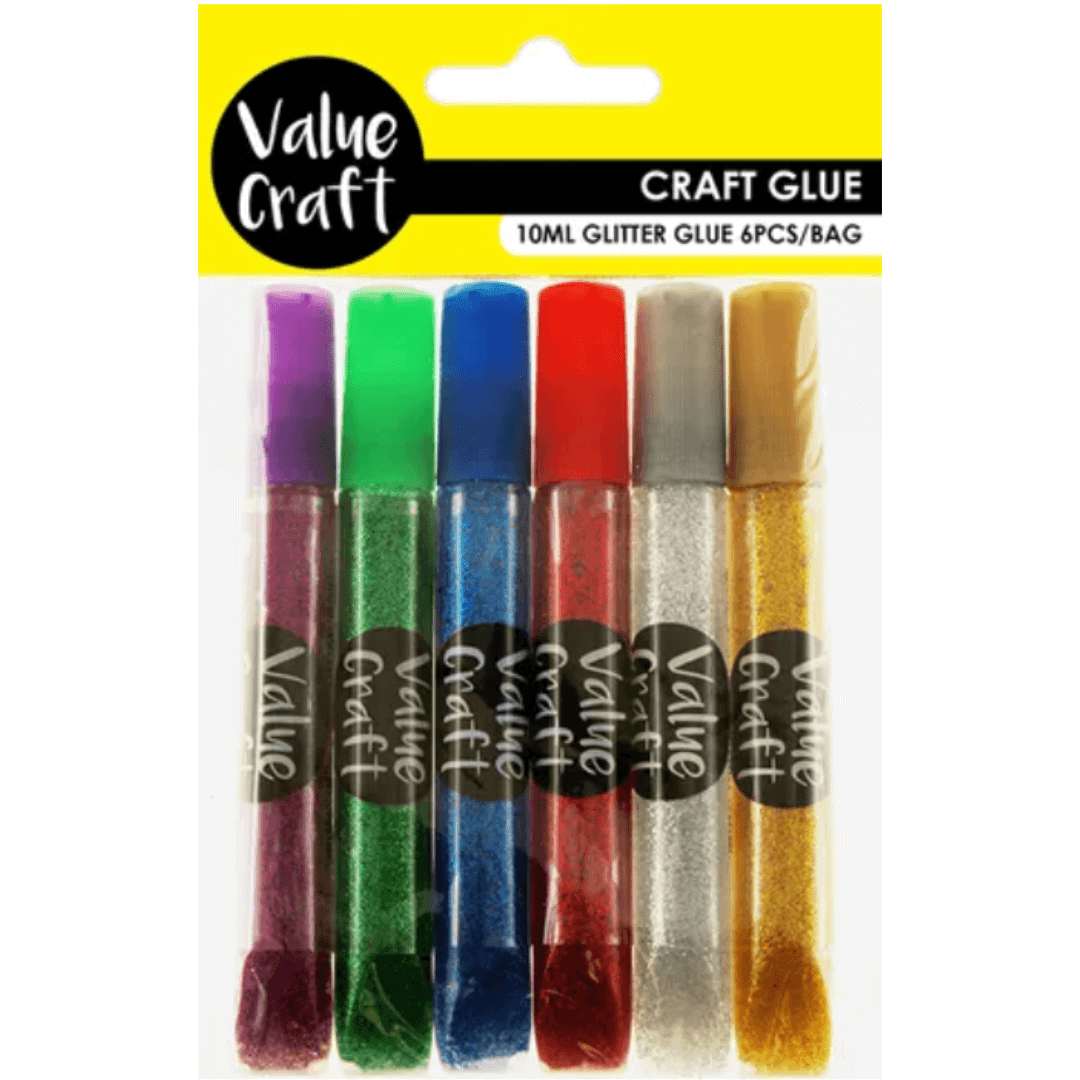 Craft Glitter Glue Pack of 6