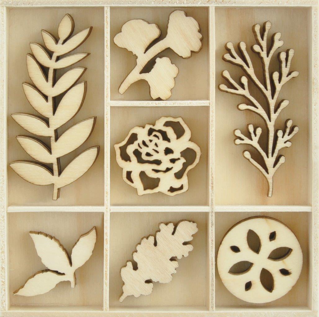 Wooden Shapes Nature 35 Pieces
