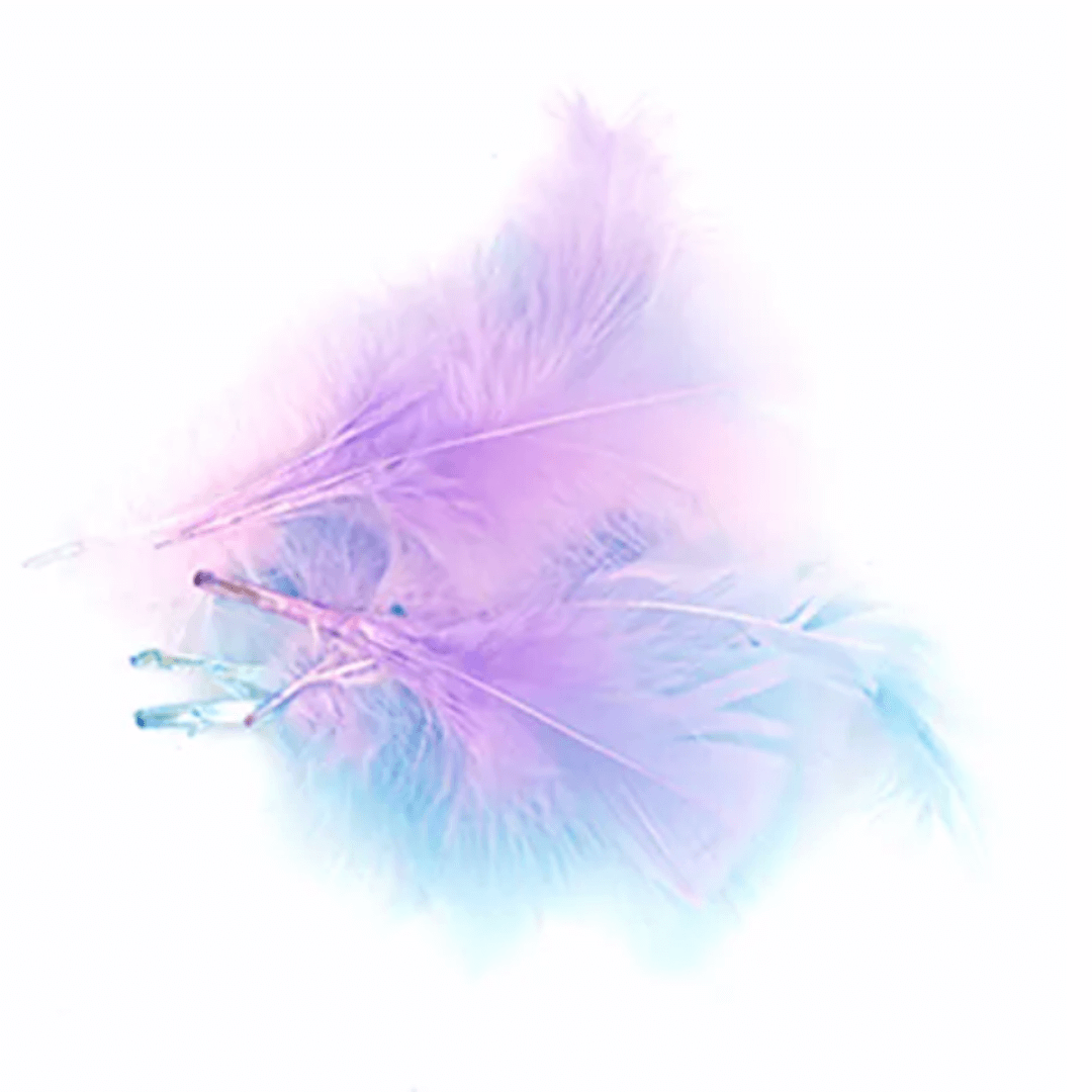 Feathers Pink Blue Lilac 10g per bag