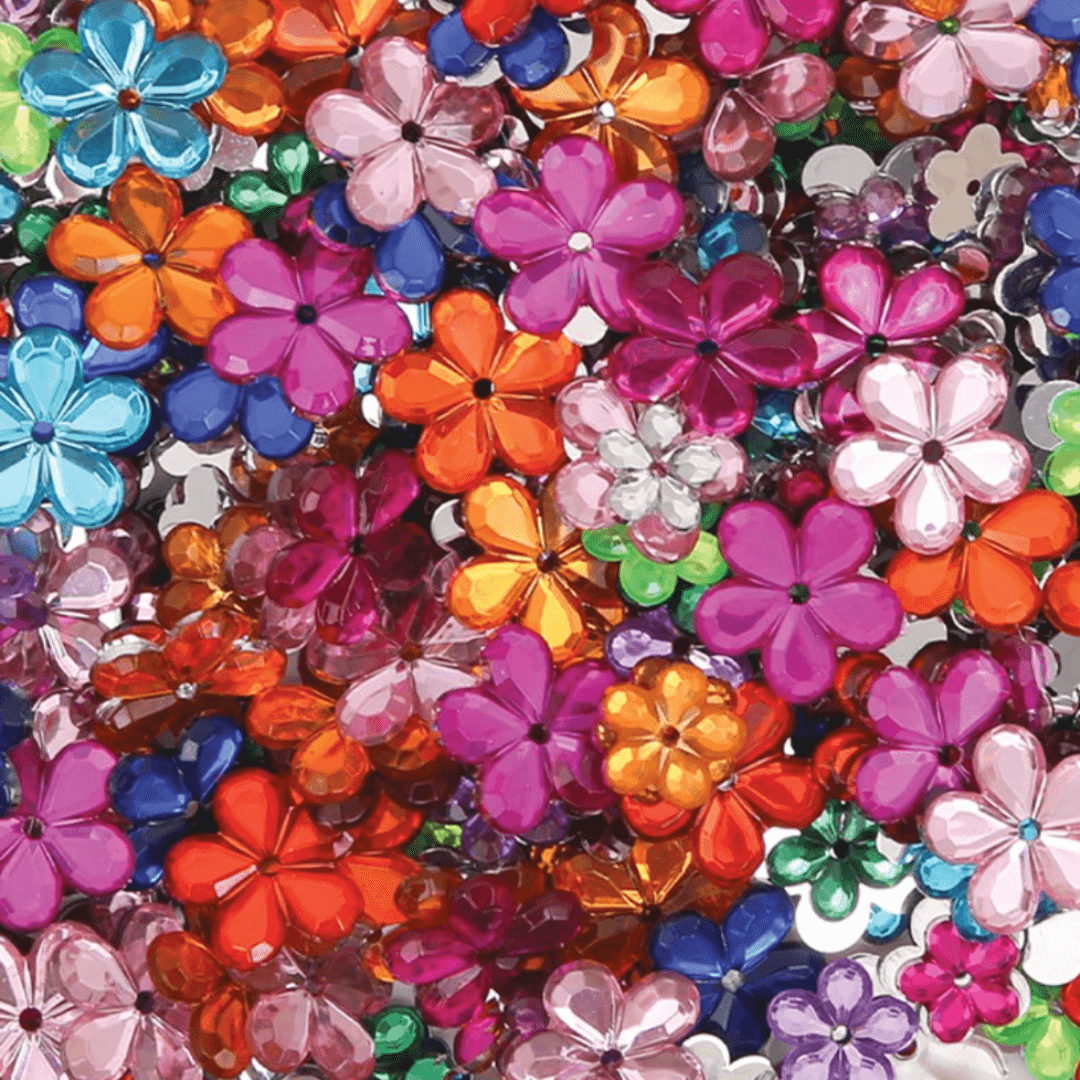 Flower Rhinestones - 100g Pack