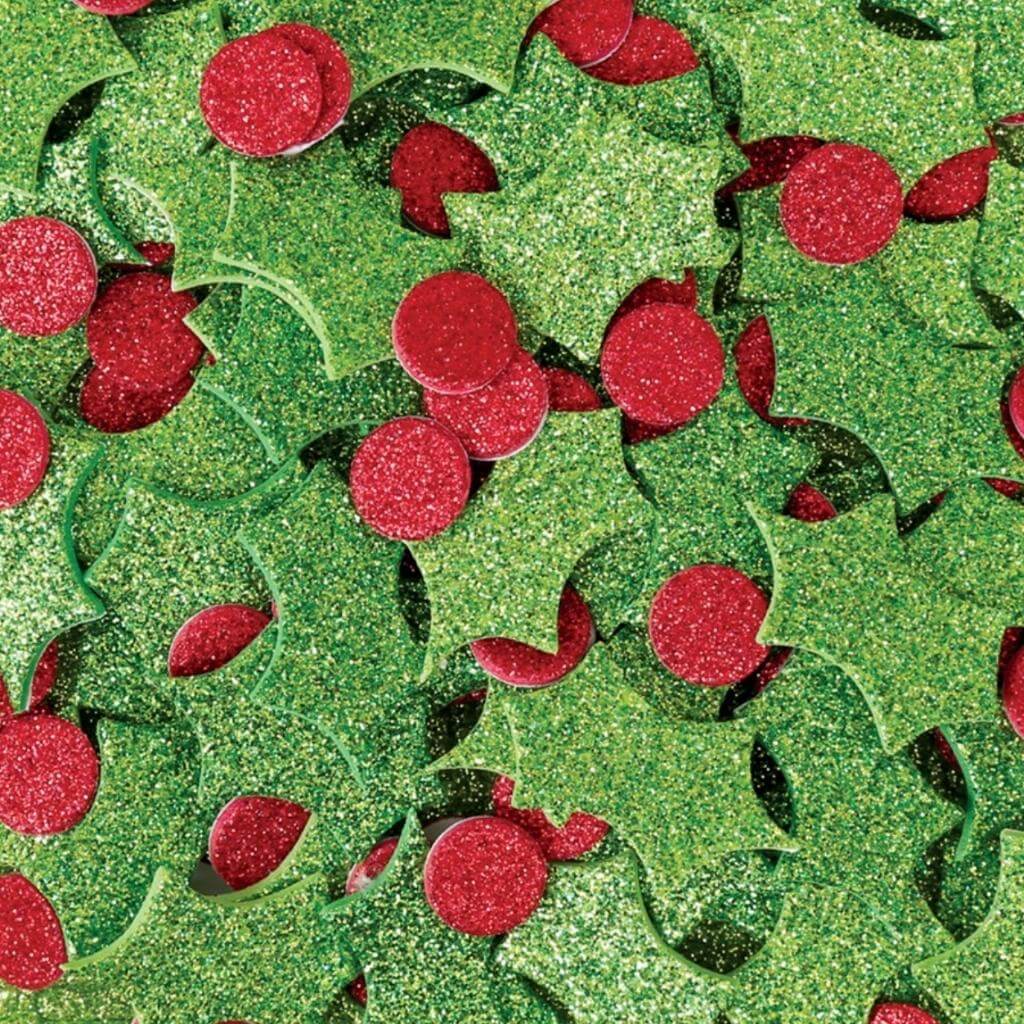 Foam Glitter &amp; Berry Holly Stickers Pack of 200