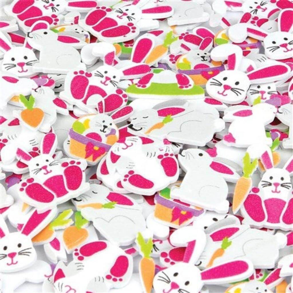 Foam Stickers Easter Bunny Pack of 120