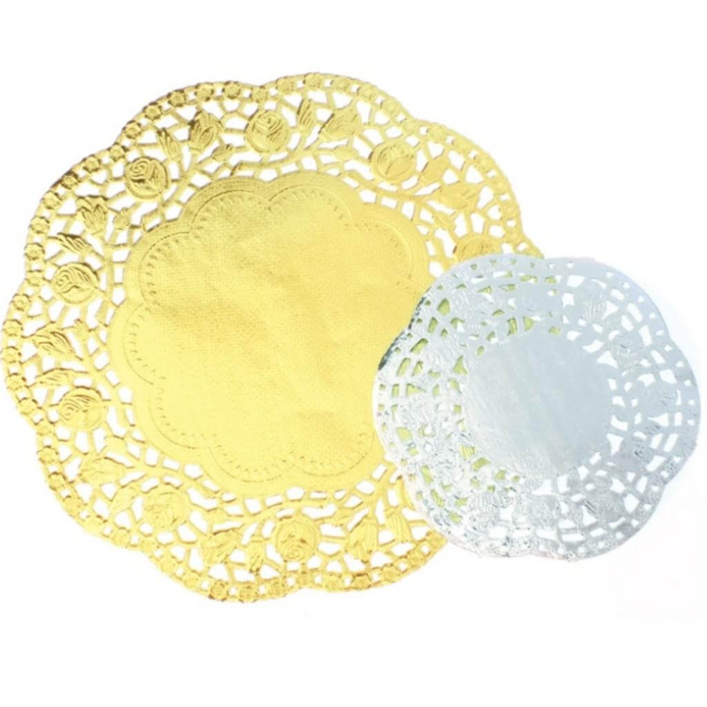 Gold and Silver Doilies