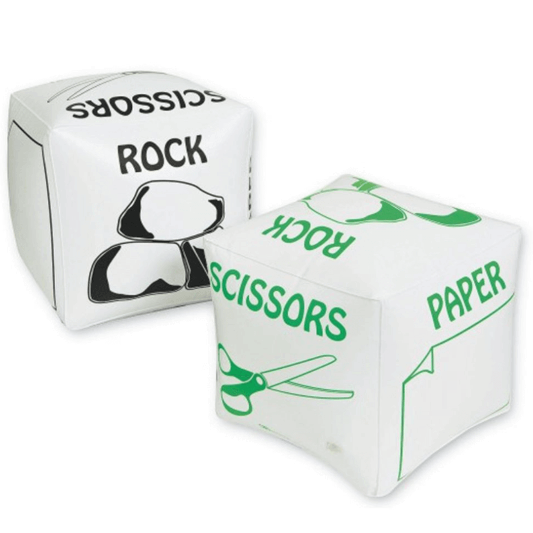 Jumbo Inflatable Rock, Paper, Scissors