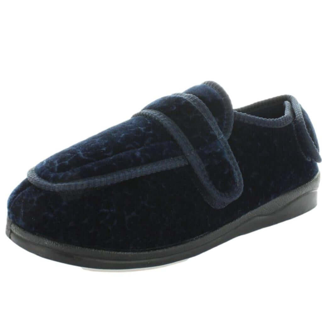 Lades Navy Slippers