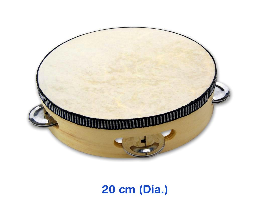 Tambourine 20cm With Skin