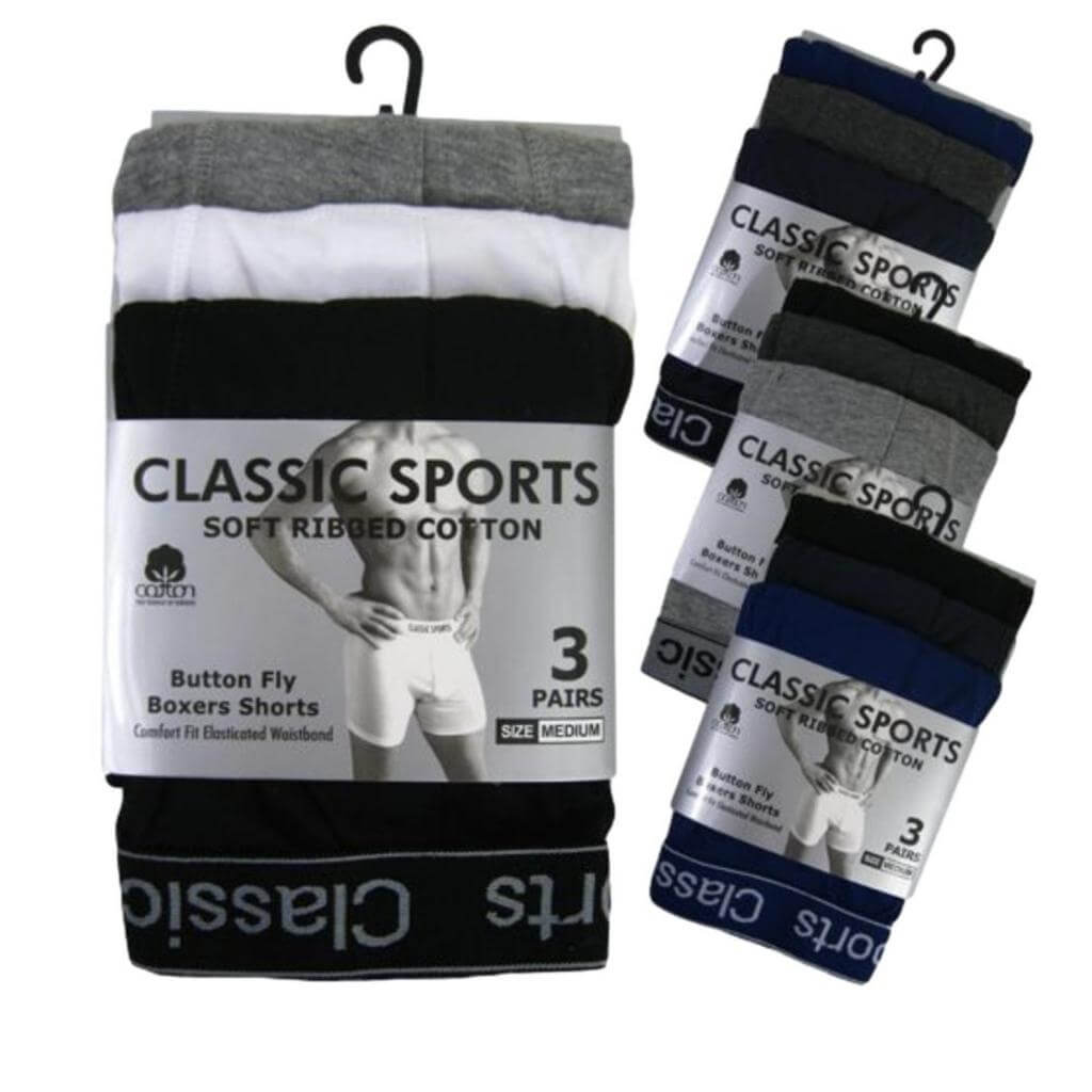 Pack of 3 Mens Boxer Shorts