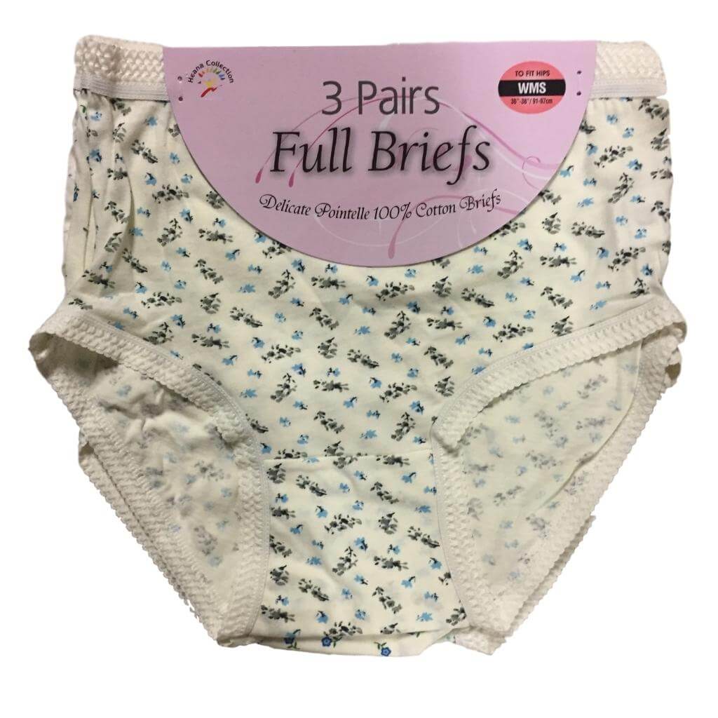 Pack of 3 Patterned Knickers - Senior Style