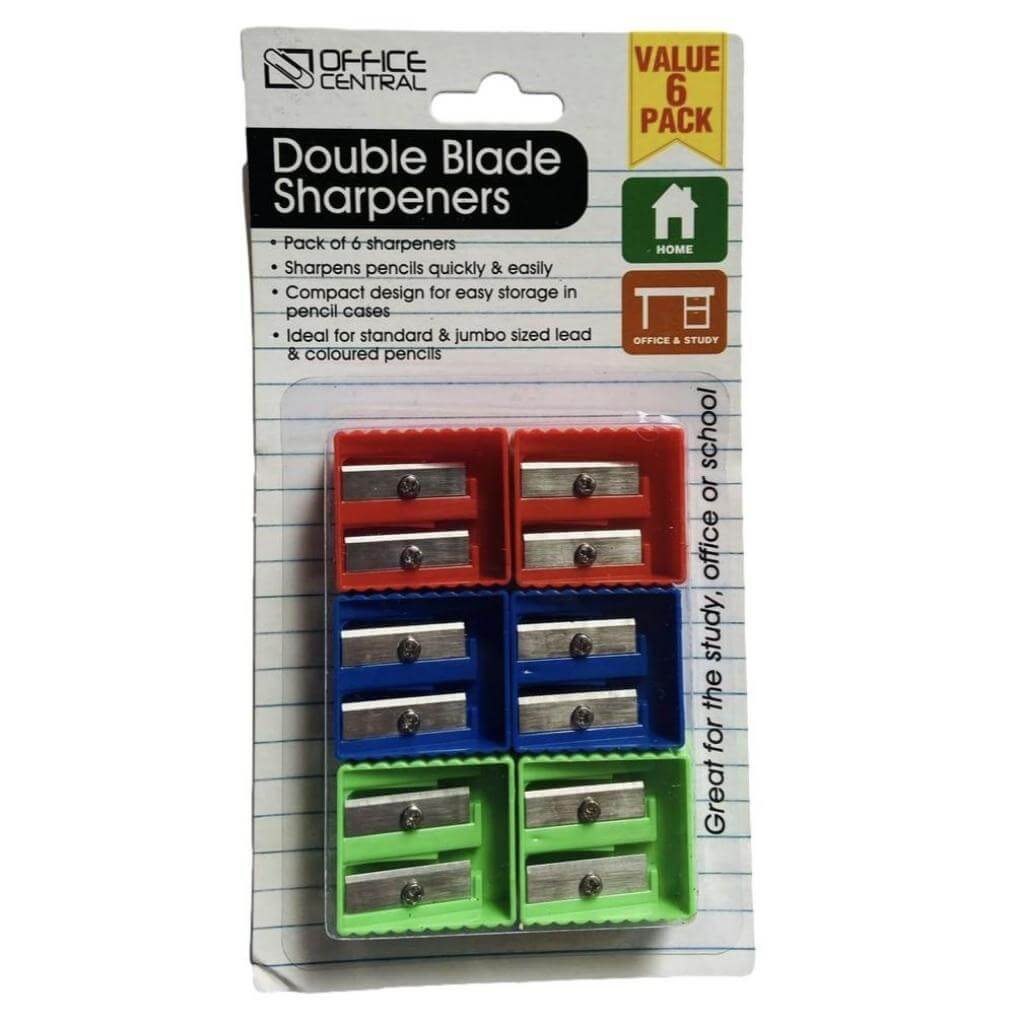 Pack of 6 Pencil Sharpeners