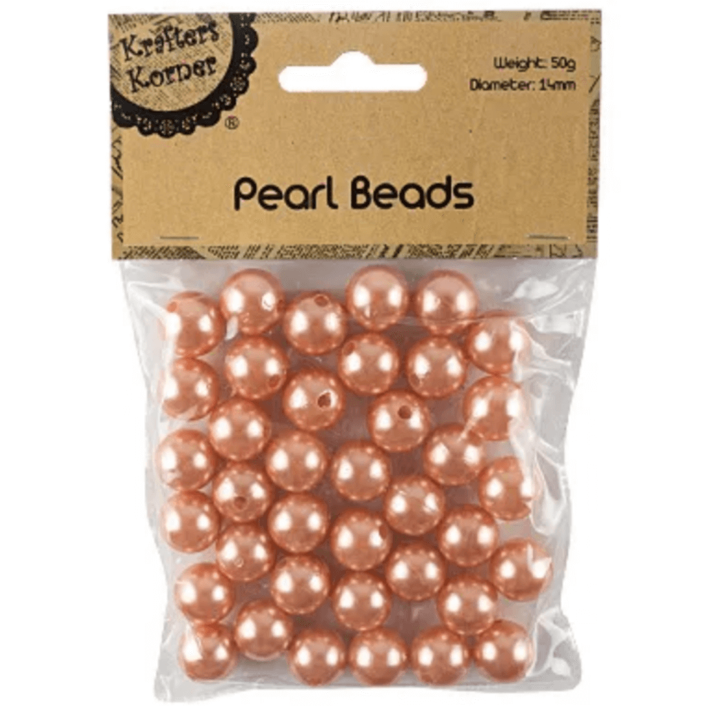 Pearl Beads 14mm Rose Gold