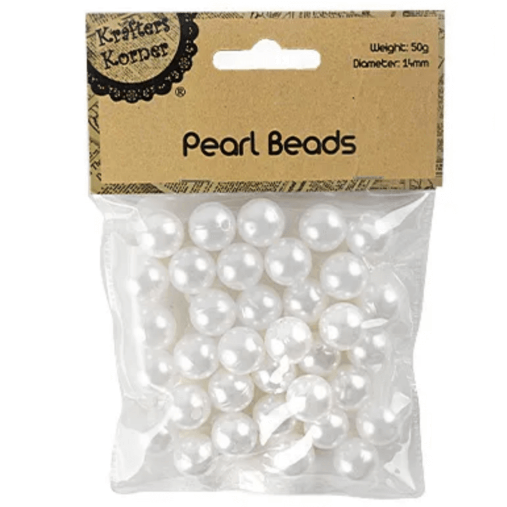 Pearl Beads 14mm White