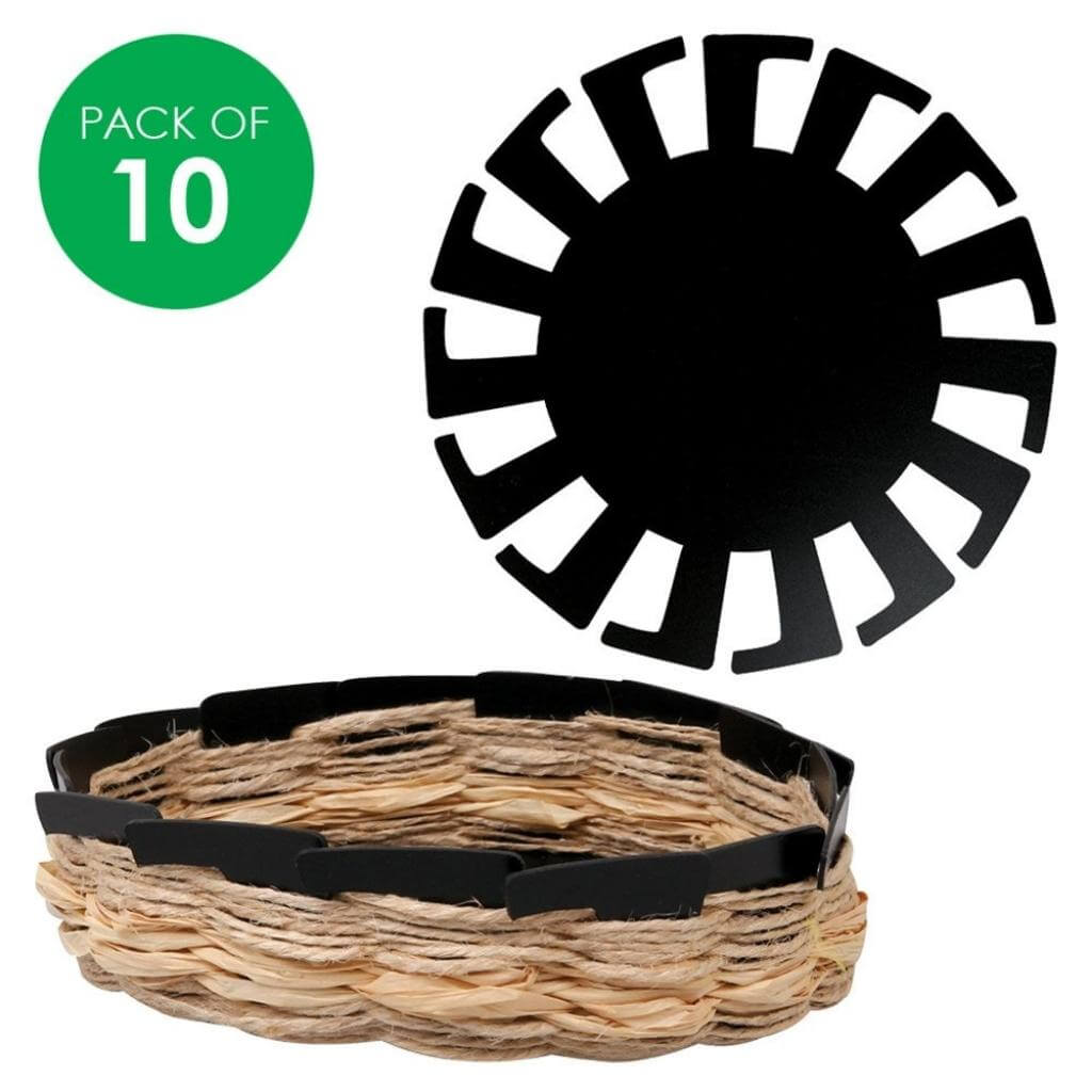 Plastic Weaving Basket Bases Pack of 10