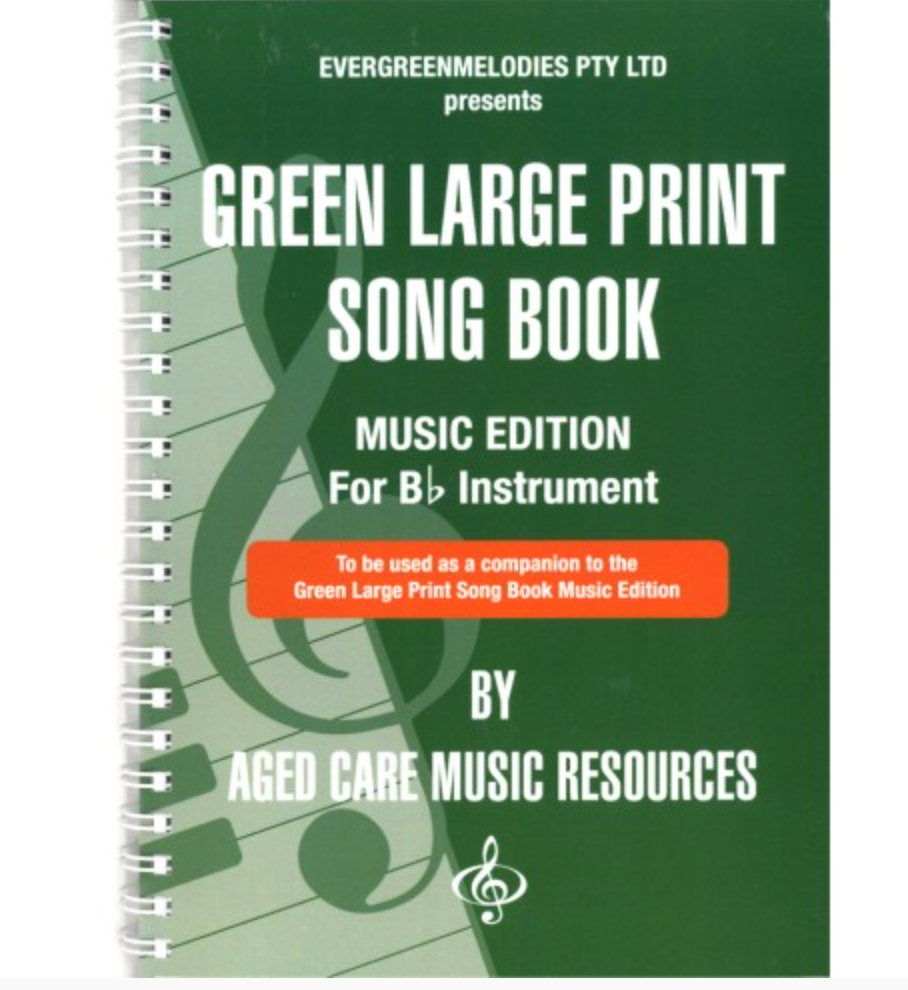 Green Song Book Music Edition For B Flat Instruments