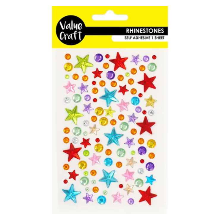 Multi Rhinestone Stars &amp; Circles