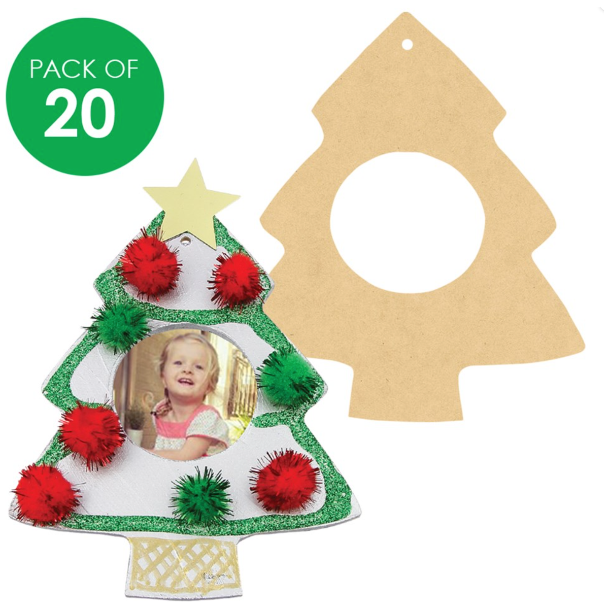 Wooden Christmas Tree Frames - Pack of 20