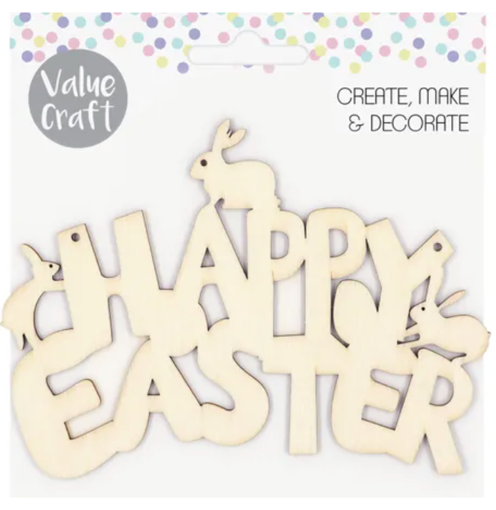 Wooden Happy Easter Sign