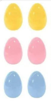 Plastic Eggs Pastel 6pc