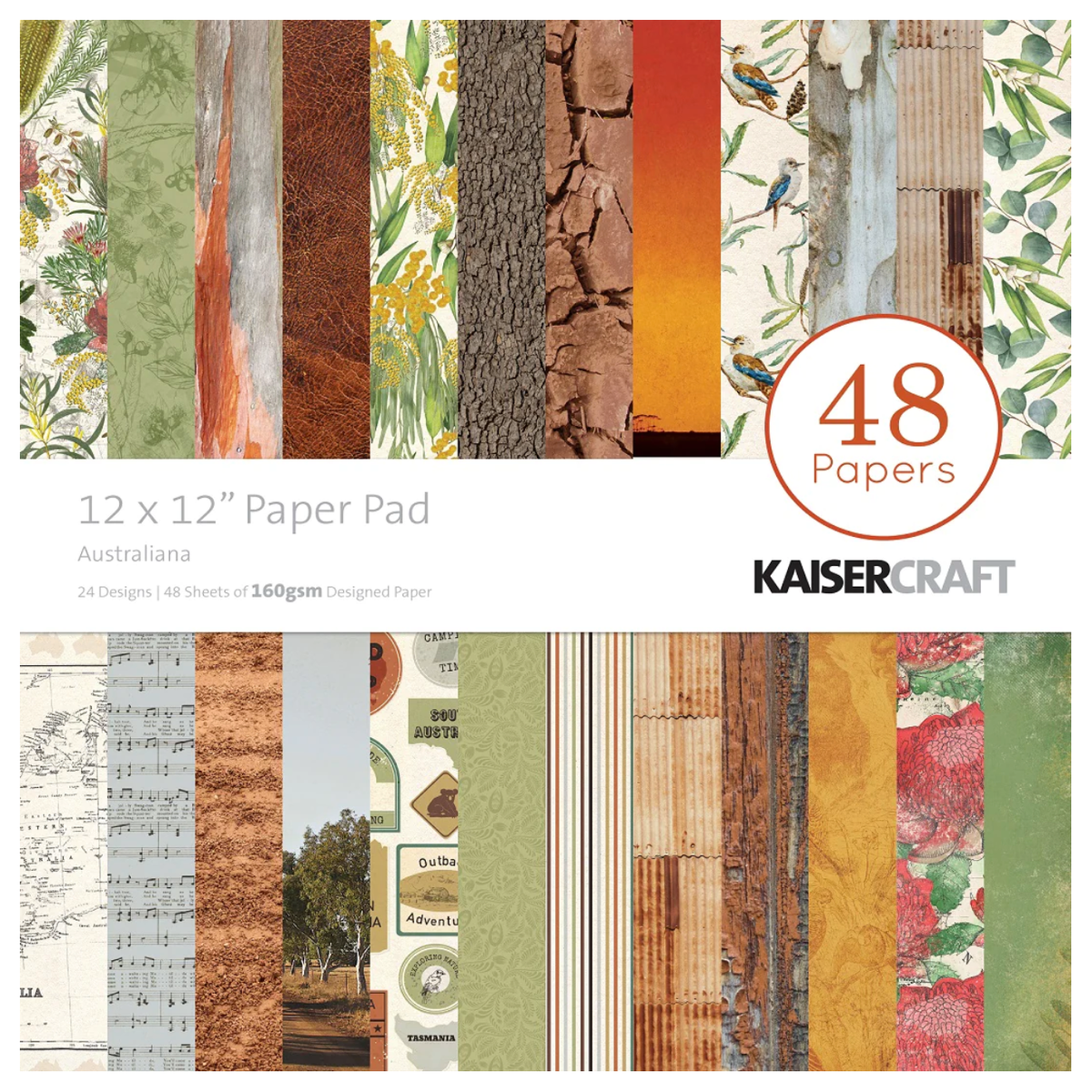 Australiana 12x12 Paper Pad