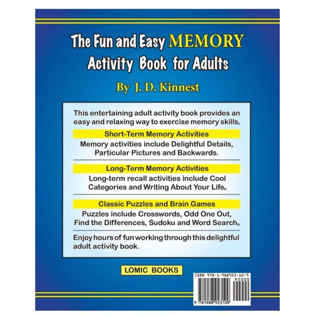 The Fun and Easy Memory Activity Book for Adults