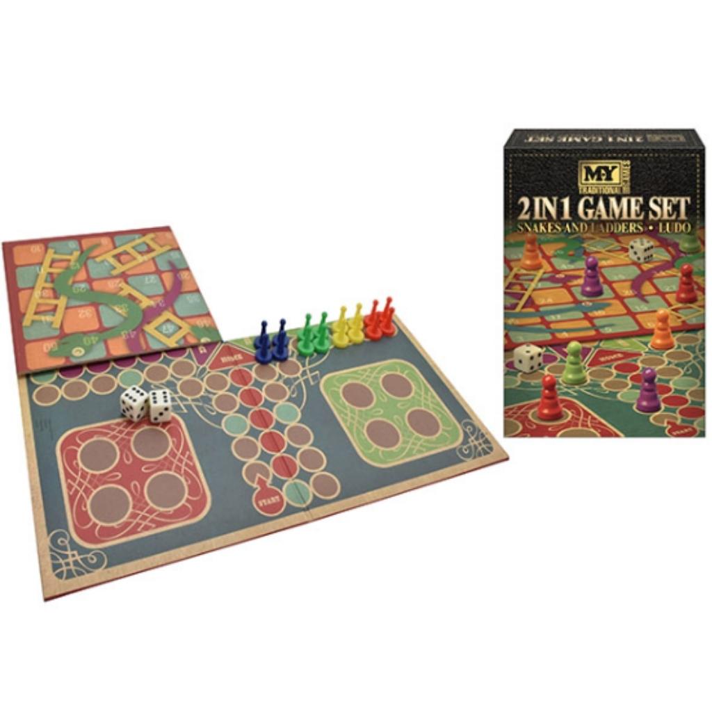 Ludo and Snakes and Ladders – 2 in 1 Game Set