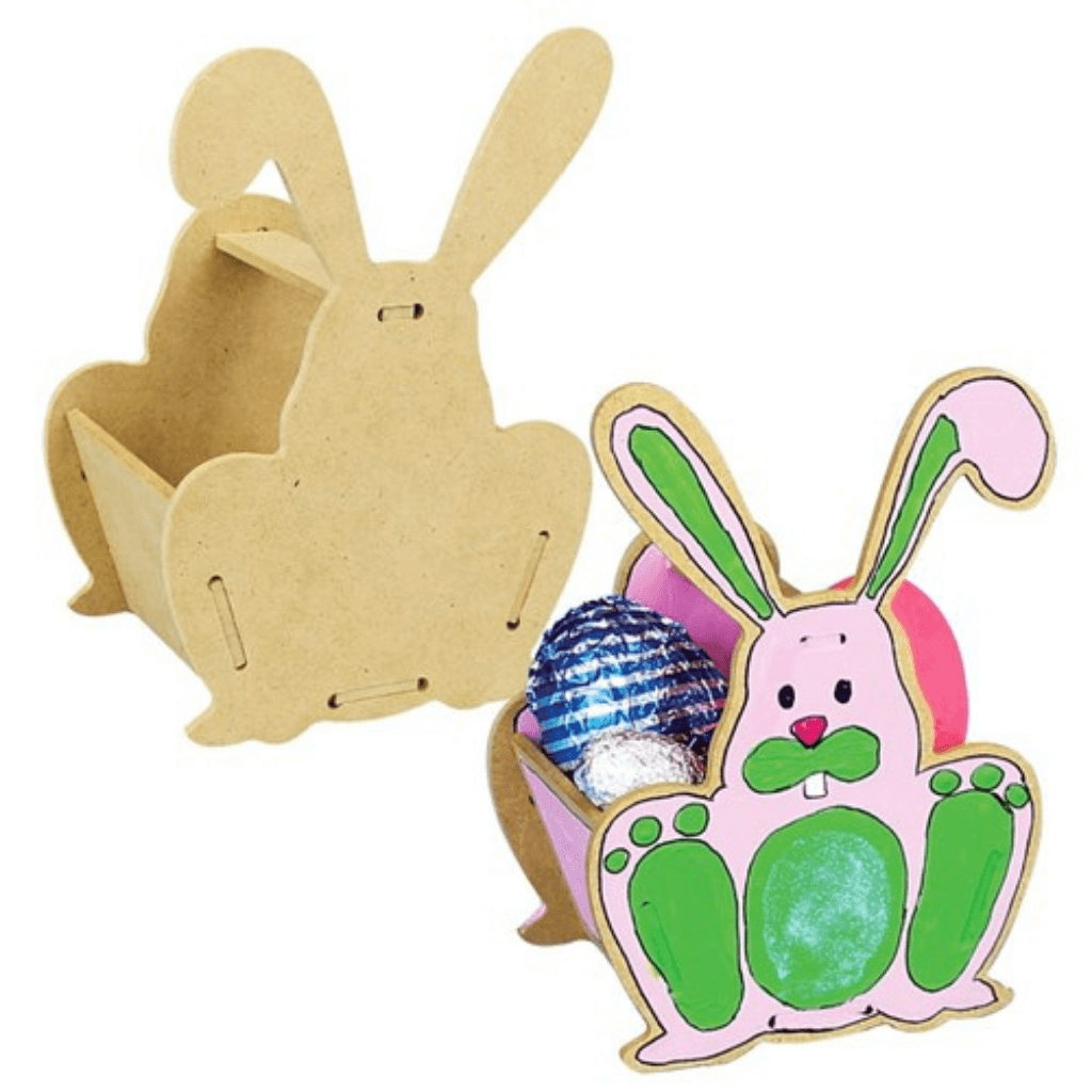 Wooden Bunny Baskets Pack of 10 Australian Made
