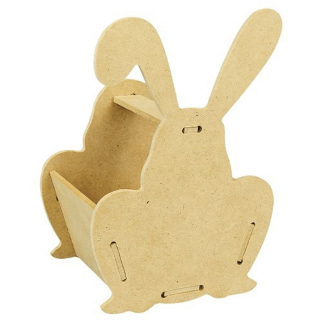 Wooden Bunny Baskets Pack of 10