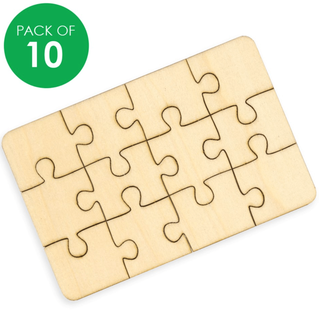 Wooden Jigdraws with 12 pieces of wooden jigdraws