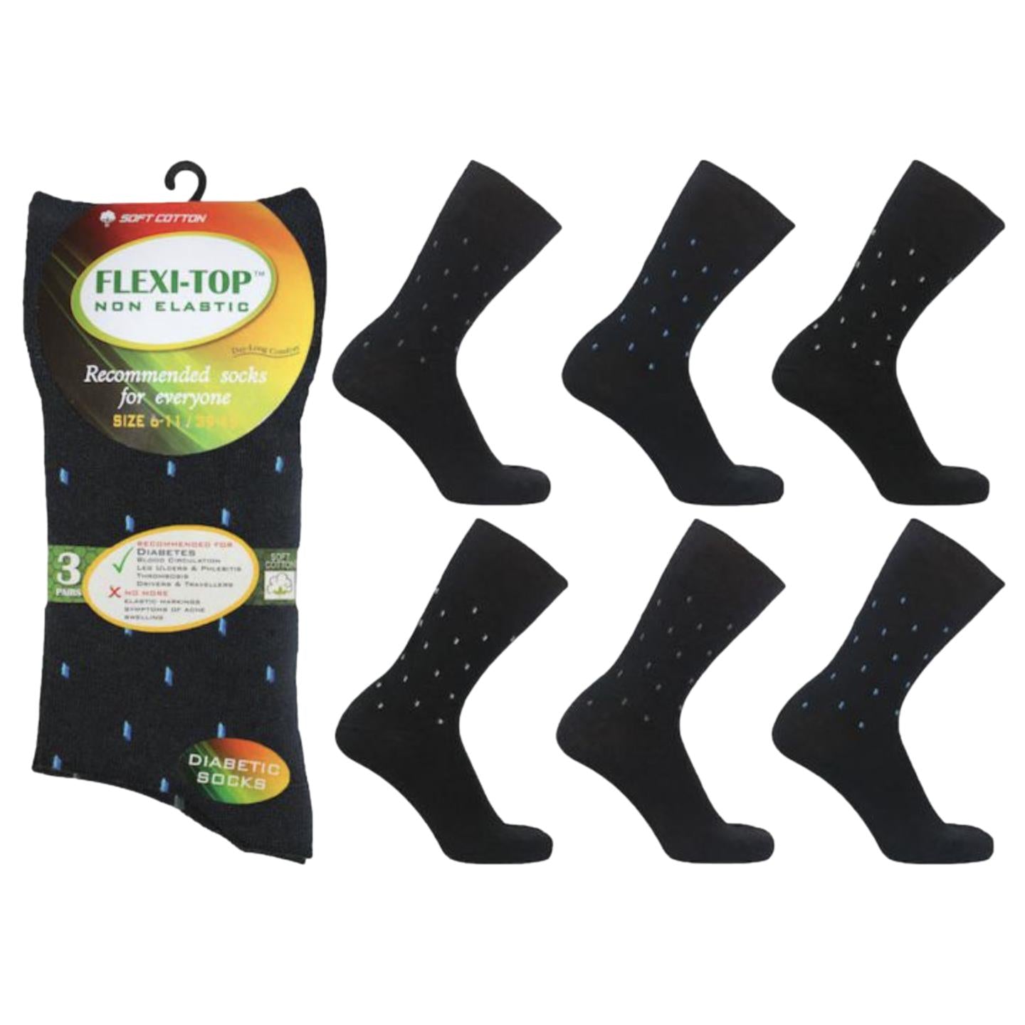 Affordable Men's Loose Top Socks - Pack of 3