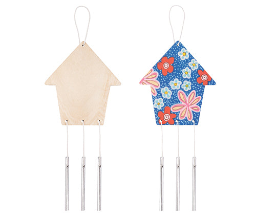 Wooden Garden Wind Chimes House 10s